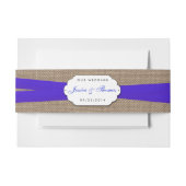 Bandeau De Faire-part Collection de Mariages Rustic Blue Bow (Devant Example)