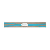Bandeau De Faire-part Collection de Mariages Rustic Blue Bow (Plat)