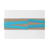 Bandeau De Faire-part Collection de Mariages Rustic Blue Bow (Dos exemple)