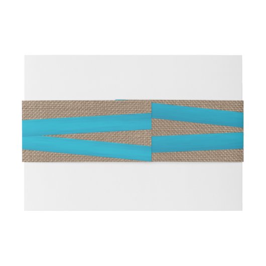 Bandeau De Faire-part Collection de Mariages Rustic Blue Bow (Dos exemple)