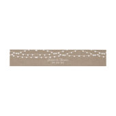 Bandeau De Faire-part Collection de Mariages Rustic Burlap (Plat)