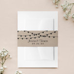 Bandeau De Faire-part Collection de Mariages Rustic Kraft<br><div class="desc">Célébrez dans le style avec ces groupes de ventre mariage rustiques et très tendance. Ce design est facile à personnaliser avec votre propre libellé et vos invités seront ravis quand ils reçoivent ces fabuleux groupes de ventre. Les éléments mariages correspondants se trouvent dans la collection.</div>