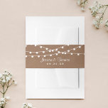 Bandeau De Faire-part Collection de Mariages Rustic Kraft<br><div class="desc">Célébrez dans le style avec ces groupes de ventre mariage rustiques et très tendance. Ce design est facile à personnaliser avec votre propre libellé et vos invités seront ravis quand ils reçoivent ces fabuleux groupes de ventre. Les éléments mariages correspondants se trouvent dans la collection.</div>