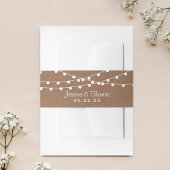 Bandeau De Faire-part Collection de Mariages Rustic Kraft
