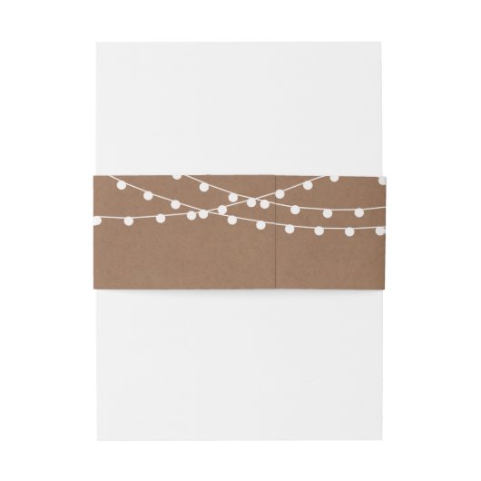 Bandeau De Faire-part Collection de Mariages Rustic Kraft (Dos Example)