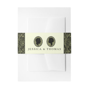 Bandeau De Faire-part Collection Mariage Silhouette Art Déco