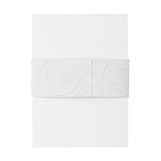 Bandeau De Faire-part Colombe blanche avec anneaux (Dos Example)