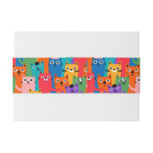 Bandeau De Faire-part Colorful cats (Dos exemple)