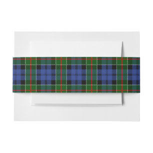Bandeau De Faire-part Colquhoun Scottish Tartan Belly Band
