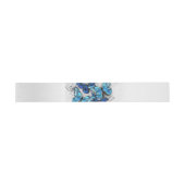 Bandeau De Faire-part Composition des papillons blancs et bleus (Plat)