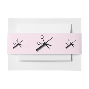 Bandeau De Faire-part Concepteur esthéticienne rose