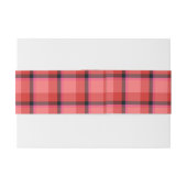 Bandeau De Faire-part Conception de tartan (Dos exemple)