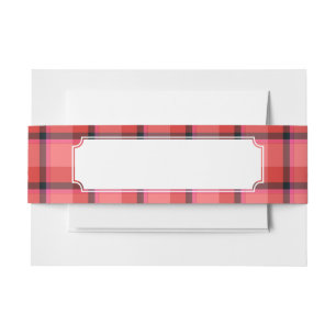 Bandeau De Faire-part Conception de tartan