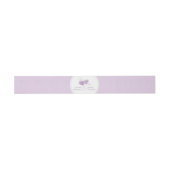 Bandeau De Faire-part cônes de pin mariage art toile ceinture violet (Plat)