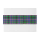 Bandeau De Faire-part Cooper Scottish Tartan Belly Band (Dos exemple)