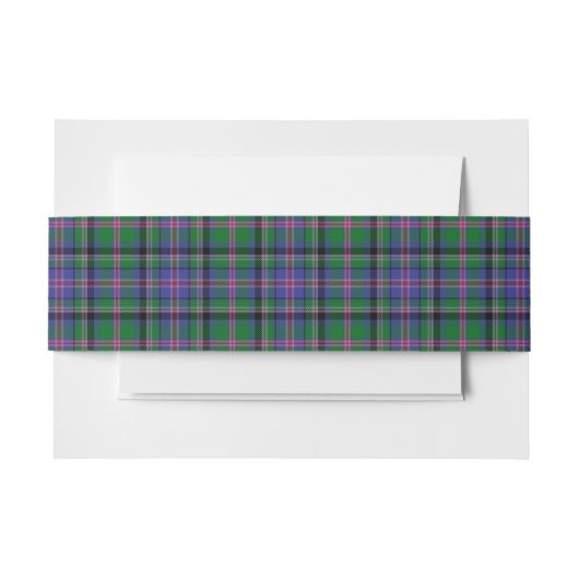Bandeau De Faire-part Cooper Scottish Tartan Belly Band (Devant Example)