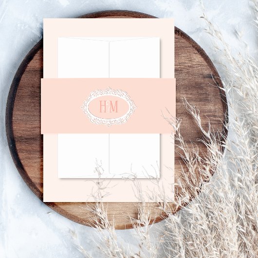 Bandeau De Faire-part Corail romantique et élégant