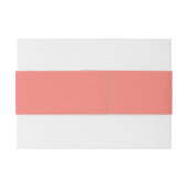 Bandeau De Faire-part Corail rose (Dos exemple)