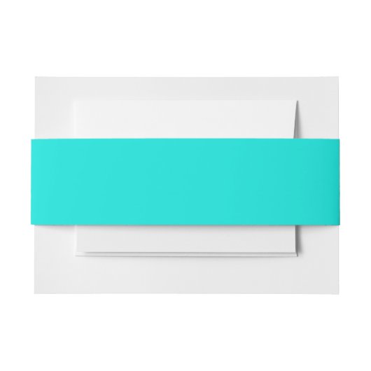 Bandeau De Faire-part Couleur Cool turquoise brillante (Devant Example)