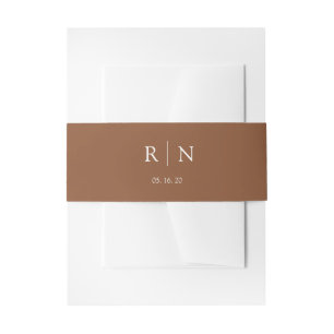 Bandeau De Faire-part COULEUR ÉDITABLE Mariage en terre cuite