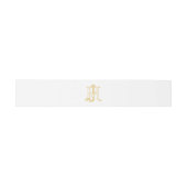 Bandeau De Faire-part COULEUR MODIFIABLE JM Monogramme MJ monogramme Ban (Plat)