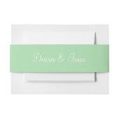 Bandeau De Faire-part Couleur simple complémentaire Celadon (Devant Example)