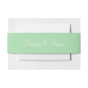 Bandeau De Faire-part Couleur simple complémentaire Celadon