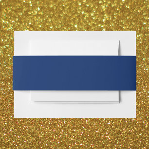 Bandeau De Faire-part Couleur solide bleue royale
