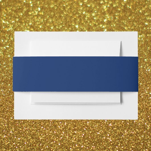 Bandeau De Faire-part Couleur solide bleue royale