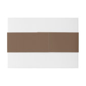 Bandeau De Faire-part Couleur solide Brown café (Dos exemple)