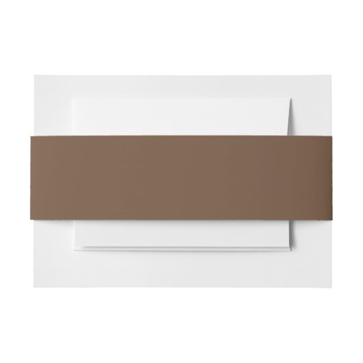 Bandeau De Faire-part Couleur solide Brown café (Devant Example)