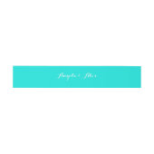 Bandeau De Faire-part Couleur Uni Turquoise Clair (Plat)
