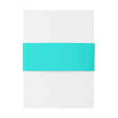 Bandeau De Faire-part Couleur Uni Turquoise Clair (Dos Example)