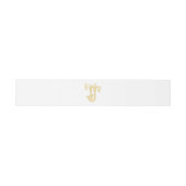 Bandeau De Faire-part COULEURS ÉDITABLES JT Monogram TJ Monogram Belband (Plat)