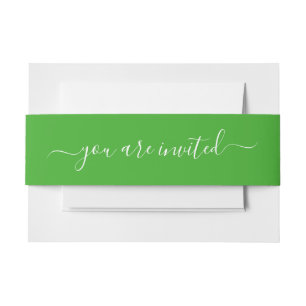 Bandeau De Faire-part Couleurs éffrayantes - Bright Green Invitation Bel