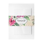 Bandeau De Faire-part Country Flowers Soap Belly Band (Devant example)