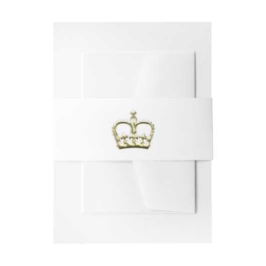 Bandeau De Faire-part Couronne dorée (Devant example)