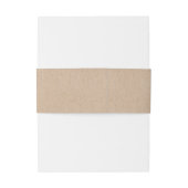 Bandeau De Faire-part Couronne fleur sauvage Sur Mariage campagnard Kraf (Dos Example)