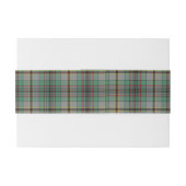 Bandeau De Faire-part Craig Scottish Tartan Belly Band (Dos exemple)