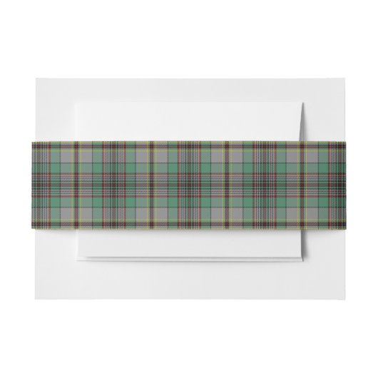 Bandeau De Faire-part Craig Scottish Tartan Belly Band (Devant Example)