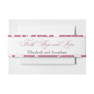 Bandeau De Faire-part Cranberry Lace Faire-part de mariage Belge Band
