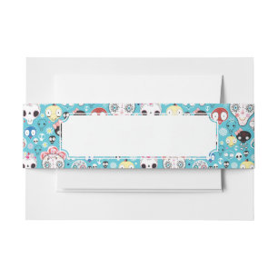 Bandeau De Faire-part Crâne riant de texture