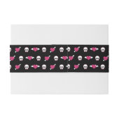 Bandeau De Faire-part Crânes et coeurs (Dos exemple)