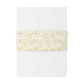 Bandeau De Faire-part Cream Floral Faire-part de mariage Belly Band (Dos Example)