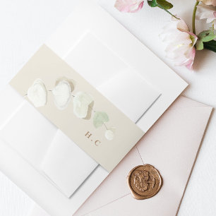 Bandeau De Faire-part Cream Grass Tropical Jungle Floral Mariage