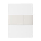 Bandeau De Faire-part Creamy White and Brown Minimal and Chic | Monogram (Dos Example)