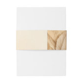 Bandeau De Faire-part Crème d'ivoire botanique Mariage textuel (Dos Example)