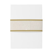 Bandeau De Faire-part Crème et or (Dos Example)