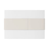 Bandeau De Faire-part Crème Mariage rustique Floral Invitation Bande de  (Dos exemple)