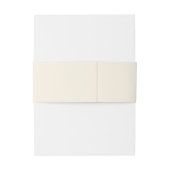 Bandeau De Faire-part Crème mariage simple, élégante et chic (Dos Example)